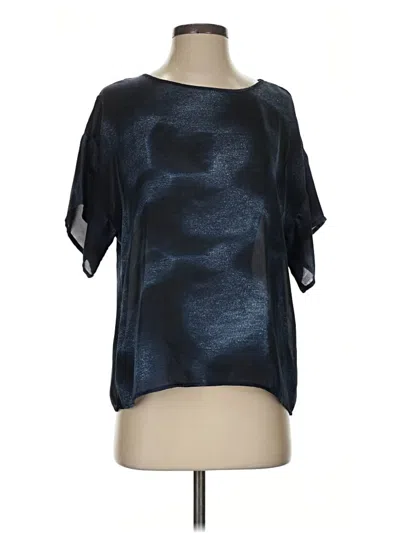 Pre-owned Michael Michael Kors Short Sleeve Blouse In Blue