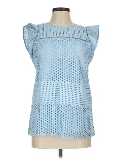 Pre-owned Michael Michael Kors Short Sleeve Blouse In Blue