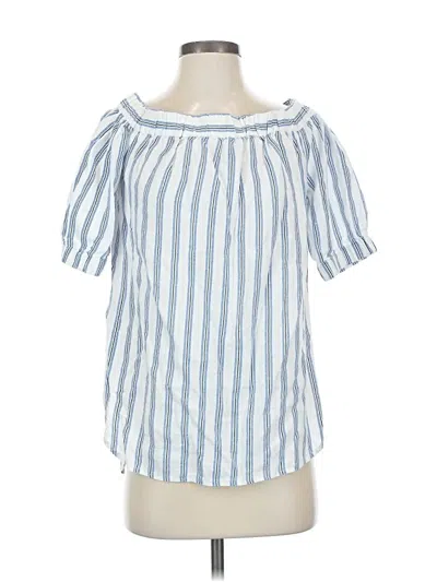 Pre-owned Michael Michael Kors Short Sleeve Blouse In Blue
