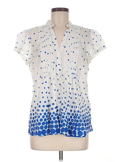 Pre-owned Michael Michael Kors Short Sleeve Blouse In Blue