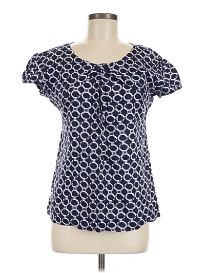 Pre-owned Michael Michael Kors Short Sleeve Blouse In Blue