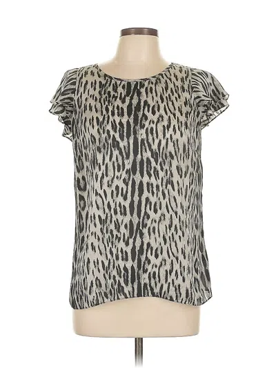 Pre-owned Michael Michael Kors Short Sleeve Blouse In Gray