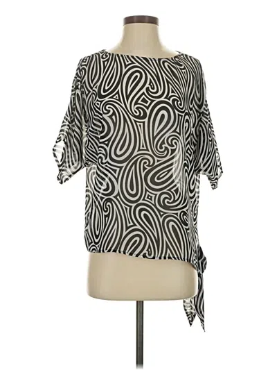 Pre-owned Michael Michael Kors Short Sleeve Blouse In Gray