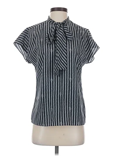 Pre-owned Michael Michael Kors Short Sleeve Blouse In Gray