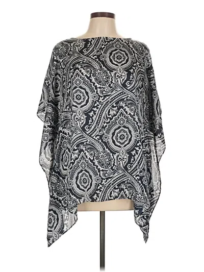 Pre-owned Michael Michael Kors Short Sleeve Blouse In Gray