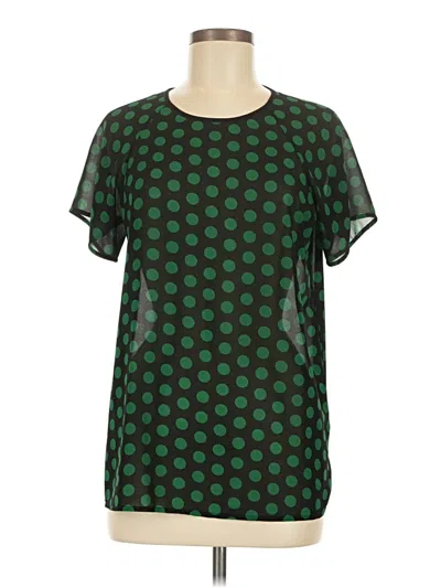 Pre-owned Michael Michael Kors Short Sleeve Blouse In Green
