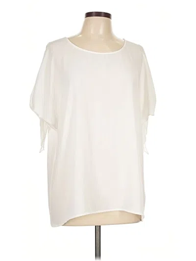Pre-owned Michael Michael Kors Short Sleeve Blouse In Ivory