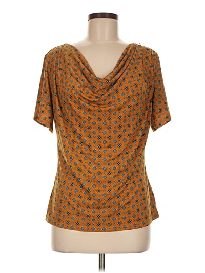 Pre-owned Michael Michael Kors Short Sleeve Blouse In Orange