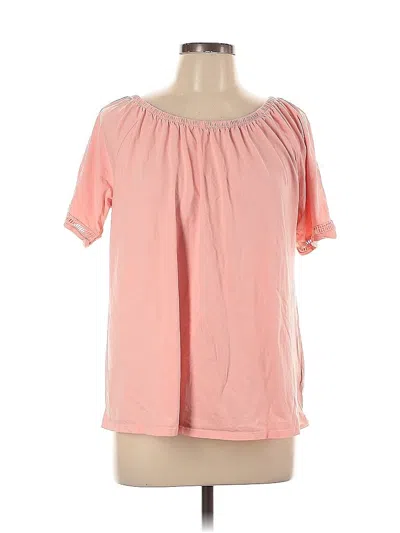 Pre-owned Michael Michael Kors Short Sleeve Blouse In Pink
