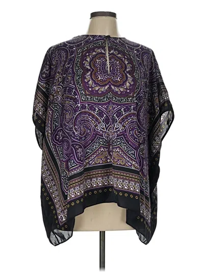 Pre-owned Michael Michael Kors Short Sleeve Blouse In Purple