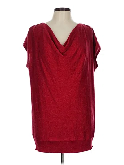 Pre-owned Michael Michael Kors Short Sleeve Blouse In Red