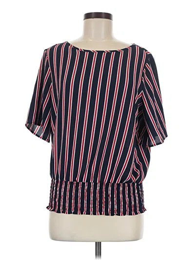 Pre-owned Michael Michael Kors Short Sleeve Blouse In Red