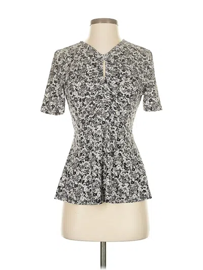 Pre-owned Michael Michael Kors Short Sleeve Blouse In Silver