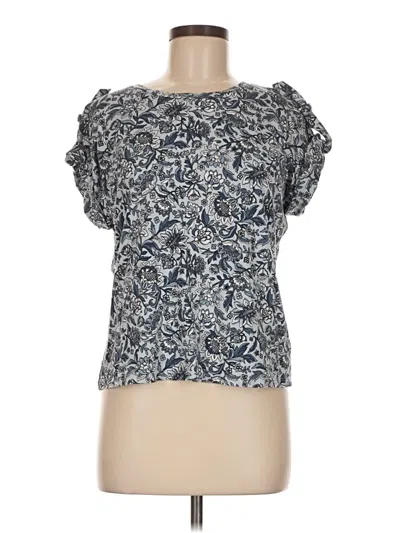 Pre-owned Michael Michael Kors Short Sleeve Blouse In Silver