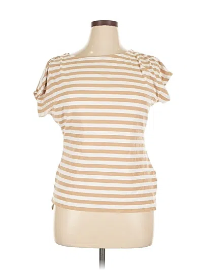 Pre-owned Michael Michael Kors Short Sleeve T-shirt In Brown