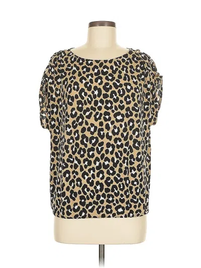 Pre-owned Michael Michael Kors Short Sleeve T-shirt In Gold