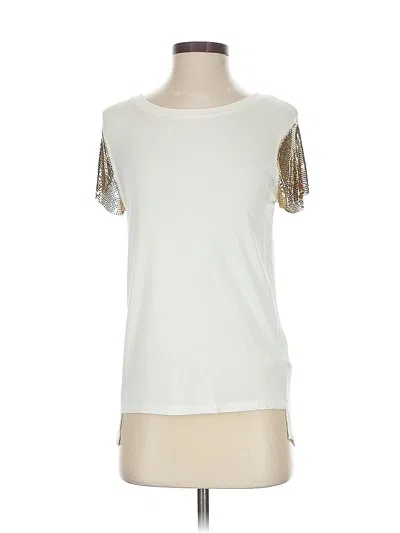Pre-owned Michael Michael Kors Short Sleeve T-shirt In White