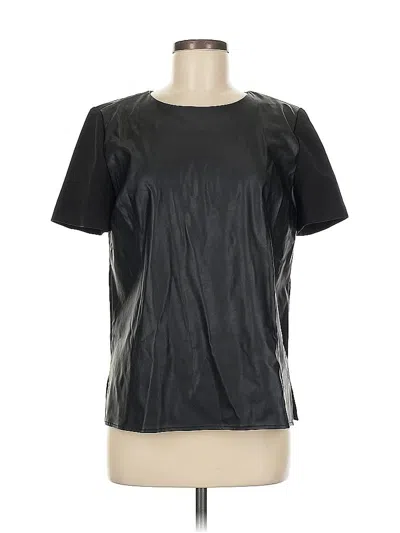 Pre-owned Michael Michael Kors Short Sleeve Top Black Crew Neck Tops