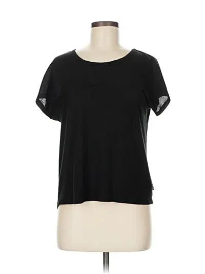 Pre-owned Michael Michael Kors Short Sleeve Top Black Crew Neck Tops