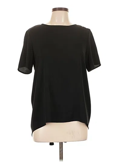 Pre-owned Michael Michael Kors Short Sleeve Top Black Crew Neck Tops
