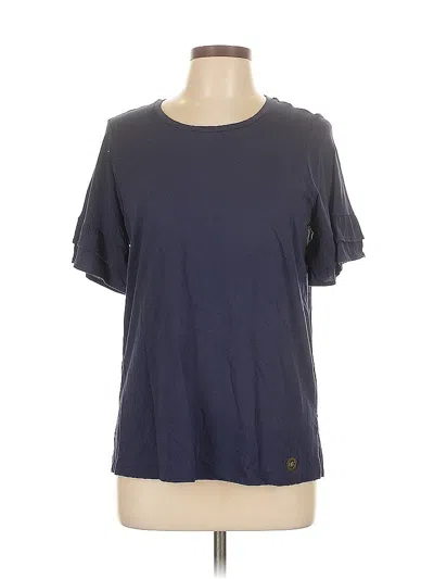 Pre-owned Michael Michael Kors Short Sleeve Top Gray Crew Neck Tops