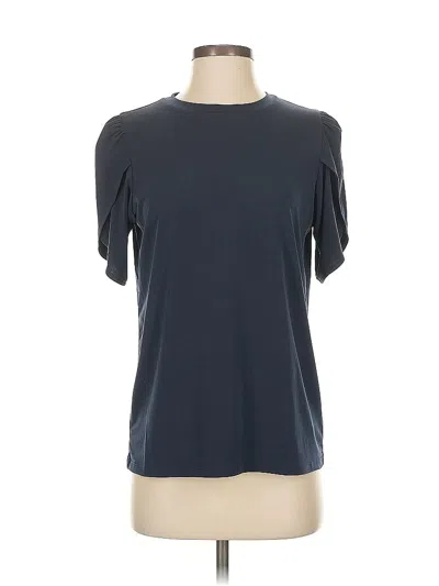 Pre-owned Michael Michael Kors Short Sleeve Top Gray Crew Neck Tops
