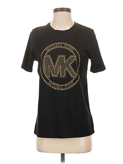 Pre-owned Michael Michael Kors Short Sleeve T-shirt In Black