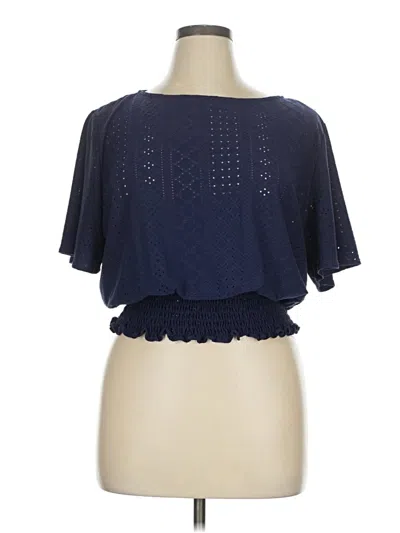 Pre-owned Michael Michael Kors Short Sleeve T-shirt In Blue