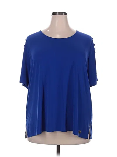 Pre-owned Michael Michael Kors Short Sleeve T-shirt In Blue