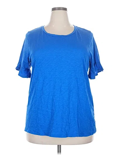 Pre-owned Michael Michael Kors Short Sleeve T-shirt In Blue