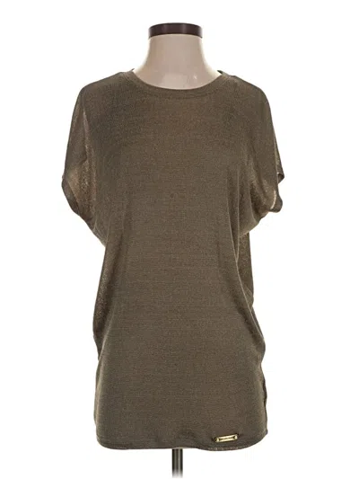 Pre-owned Michael Michael Kors Short Sleeve T-shirt In Brown