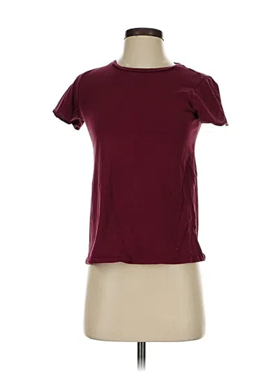 Pre-owned Michael Michael Kors Short Sleeve T-shirt In Burgundy