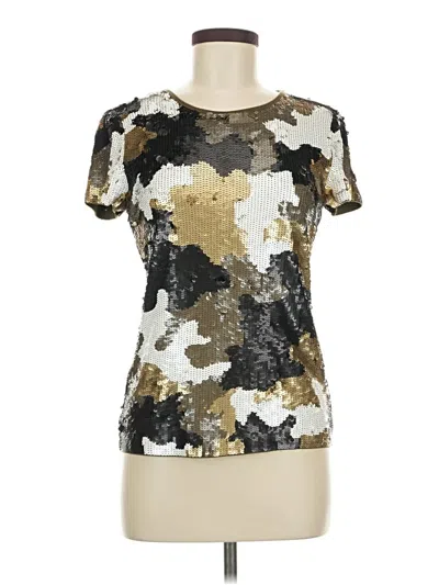 Pre-owned Michael Michael Kors Short Sleeve T-shirt In Gold