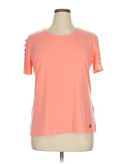 Pre-owned Michael Michael Kors Short Sleeve T-shirt In Orange