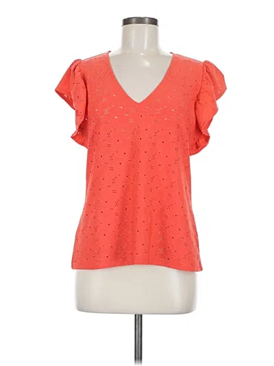 Pre-owned Michael Michael Kors Short Sleeve T-shirt In Orange