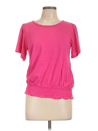 Pre-owned Michael Michael Kors Short Sleeve T-shirt In Pink