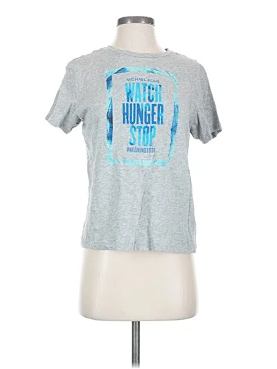Pre-owned Michael Michael Kors Short Sleeve T-shirt In Silver