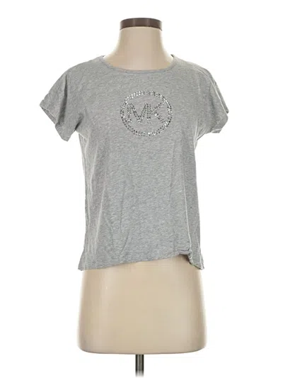 Pre-owned Michael Michael Kors Short Sleeve T-shirt In Silver