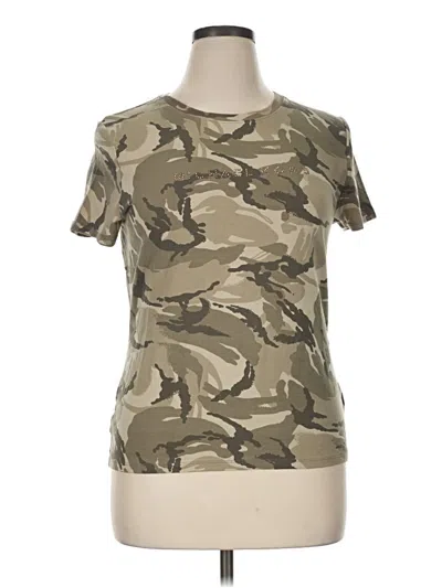Pre-owned Michael Michael Kors Short Sleeve T-shirt In Tan