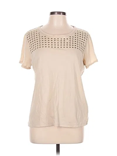 Pre-owned Michael Michael Kors Short Sleeve T-shirt In White