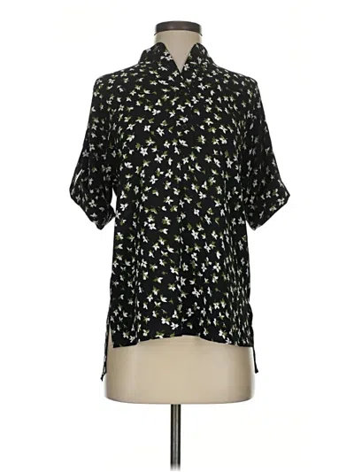 Pre-owned Michael Michael Kors Short Sleeve Turtleneck In Black