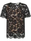 Michael Michael Kors Short Sleeves Floral Lace Tshirt