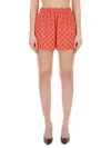 Michael Michael Kors Michael Kors Monogram Pattern Shorts In Multi