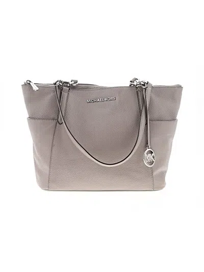 Pre-owned Michael Michael Kors Shoulder Bag In Gray