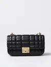 Michael Michael Kors Tribeca Quilted Leather Shoulder Bag In Black