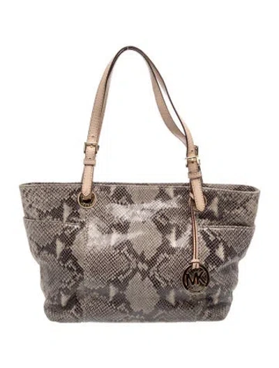 Pre-owned Michael Michael Kors Shoulder Bag In Neutral