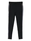 Michael Michael Kors Side-stripe Leggings In Black