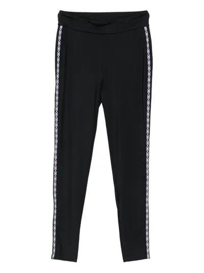Michael Michael Kors Side-stripe Leggings In Black