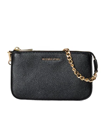 Michael Michael Kors Signature Chain Clutch Bag In Black