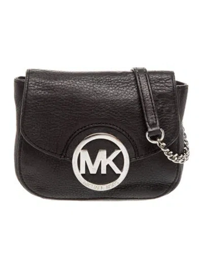 Pre-owned Michael Michael Kors Signature Clutch In Black